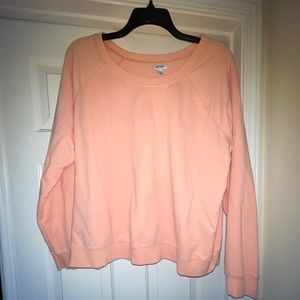 Salmon color crew neck sweater